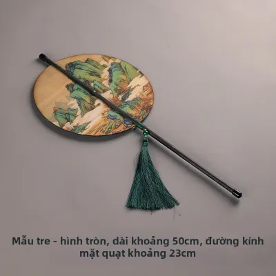 QIUZHISE | Quạt Lụa Trúc Cổ Điển Có Thể Cuộn Tuanfan