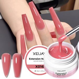 18 Colors 30ml Quick Extension Nail Solid Gel Nude Milk White Gel Nail Polish UV Semi Permanent Nails Art For Manicure Tools