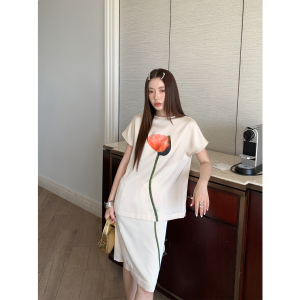 Glossy Elegance Satin Floral Print Set