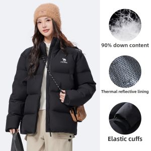 CAMEL | Water-Resistant Thickened Quilted Jacket