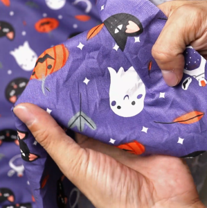 ผ้าคอตต้อน 100% ลาย Halloween หน้ากว้าง 65 นิ้ว ผ้าเมตร ผ้าหลา