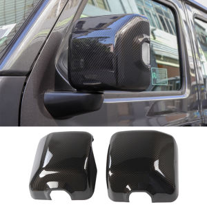 Ốp Bảo Vệ Gương Chiếu Hậu Jeep Wrangler JL 4XE Chất Liệu Sợi Carbon/mạ Crôm ABS Có Đèn Dành Cho Phụ Kiện Ngoại Thất 2018-2024