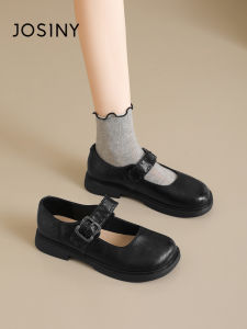 Josiny | Mary Jane Black French Style Thick Sole Womens Shoes