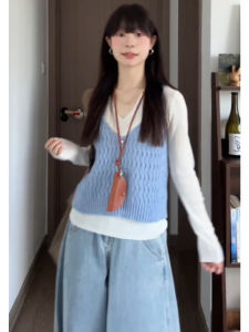 YUEZHONGWEI | Fashionable Early Autumn Korean Style Outfit 2 Pieces Set