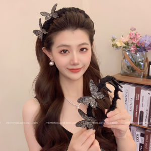 Butterfly High Top Hairband Womens Luxury Sensation Daily Outdoor Wear Summer Hair Clip Headwear Korean Style Fashion Accessory