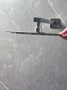 Baokemo Shower Head 8/10/12 inch Rainfall Shower Head with Wall Mounted Shower Arm Bathroom Shower Accessories