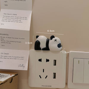 Creative Cartoon Panda Switch Sticker Wall Sticker Protection For Home Cute 3D 3D Border Ugly Socket Decorative Cover