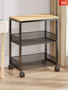 LINJIAXIAOZI | Multilayer Mobile Bookshelf and Storage Cabinet with Wheels