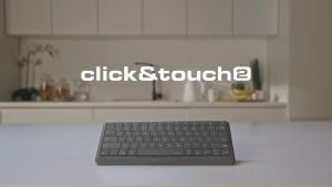 [Smart Keyboard] BlueTooth / Wired / Wireless Keyboard / Prestigio Click&Touch 2 - SPACE GREY