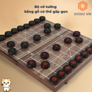 BỘ CỜ TƯỚNG GỖ TẦN BÌ GẤP GỌN – SANG TRỌNG TIỆN LỢI DỄ DÀNG MANG THEO
