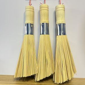 Bamboo Loofah Kitchen Pot Scrub Brush