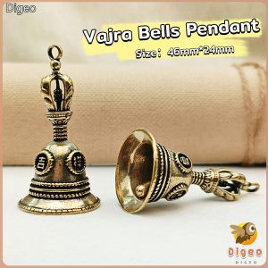 Digeo Brass Bell Handicraft Vajra Bells Pendant Pure Copper Auspicious Copper Key Chain Gift