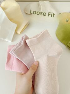 JINGCHI | Mothers Postpartum Short Socks Womens Spring Autumn Thin Cotton Anti-Odor Sweat Absorbent Loose Mid-Calf Summer Socks