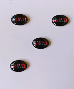 Kancing Race/Maraton/Lari BIB Button Magnet Marvel (1 Set 4pcs)