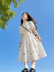 ZIRUIBABA | Elegant Summer Dress For Junior High School Girls White