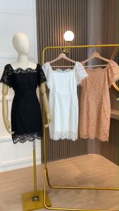 D11730 Mindy Eyelash Lace Mini Dress
