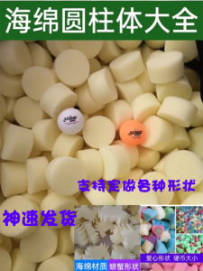 Water Permeable Breathable Cylindrical round Sponge Pad Soft Sponge Circular Sponge Block Hydroponics Home Furniture Accessories