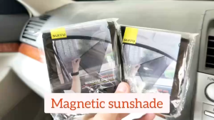 Car Magnetic Sun Shade Net Open Window Breathable Removable | Sunshade Kereta Magnet UV Heat Block Mesh Screen 磁吸车窗防晒网