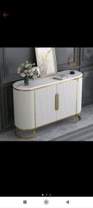 Bufet TV motif salur kaki stenlis