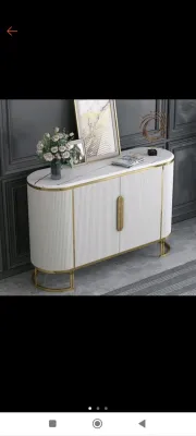 Bufet TV motif salur kaki stenlis