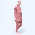 Damla Sport Muslimah Swimwear Dusty Pink - Baju Renang Wanita Hijab Syari Remaja. 
