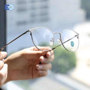 EO Eyewear Cuenca Round Stainless Steel Full Rim Multicoated Eyeglasses for Men & Women