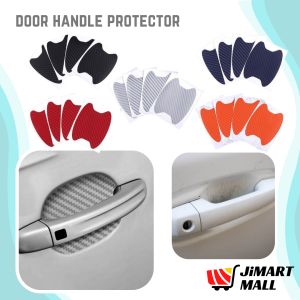 DOOR HANDLE PROTECTOR Sticker Universal Car Anti Scratch Carbon Fiber Protection Film Inner Bowl Guard Cover Waterproof Pintu Kereta 汽车门碗保护 Axia Myvi Bezza Alza Waja Saga Wira Persona Iriz Aruz Ativa Viva
