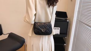 BJ2632 FOXJAZZ - BLACK/BEIGE TAS SLEMPANG HANDBAG TAS WANITA FASHION IMPORT MODIS ELEGAN TERMURAH TERLARIS TERBARU BAGSTORE JAKARTA TAS BATAM JTF632