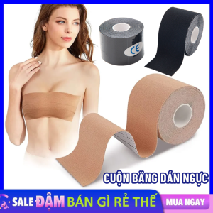 Miếng Dán Ngực Vô Hình Bằng vải Không Dệt - Cuộn Băng Dán Nâng Ngực Tạo Khe Nhiều Kiểu Cho Nữ Đa Năng Cao Cấp