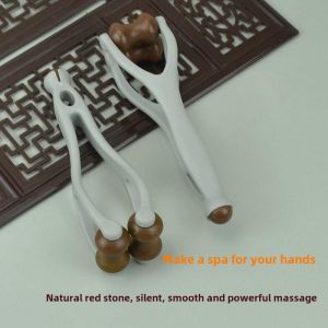 Multi-Functional Stone Finger Massager Roller Type Joint Massage Unblock Meridians Handheld Device for Hand And Arm Care