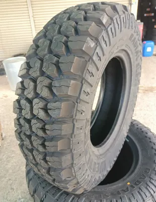 235/75-15 ยางใหม่ปี24 ยางไทย ดอกMT ผ้าใบ6 ชั้นแถมจุ๊บ ราคาต่อ1เส้น
