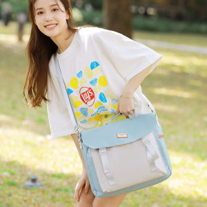 MINGKE Laptop Bag 14 15.6 Inch Handbag for Women Patchwork Casual Water Resistant Shockproof Fashion