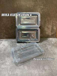 (ISI 100pcs) Mika Kue Ukuran 4 / Mika Plastik 4 - Mika Bolu Ukuran 4 - Mika 4a 4b 4x 4xx 4xc 4c
