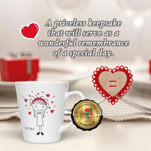 " Fishing for Love " Personalized Name Couple Mug Set (2pcs) - Reel in Priceless Wedding and Anniversary Sweet Memories