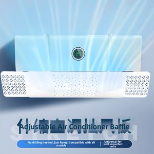 Universal No-Install Wall-Mounted Air Conditioner Deflector