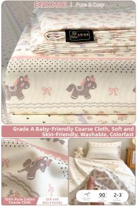 ENXING | Summer Use Pure Cotton Thick Bed Sheet