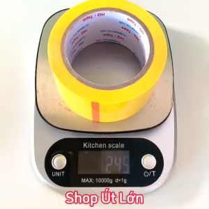 1 Cuộn băng keo màu vàng OPP rộng 6cm dài 75 mét lõi giấy 3mm giá tại xưởng
