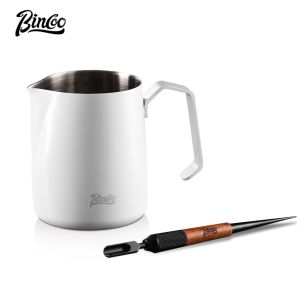 BINCOO Coffee Latte Cup Stainless Steel Milk Frothing Pitcher 400ML/600ML