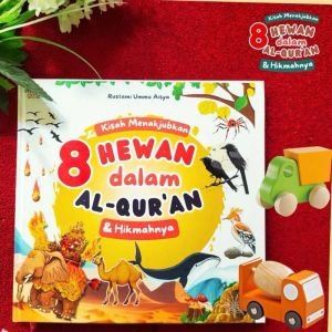 Buku Kisah Menakjubkan 8 Hewan Dalam Al Quran Hard Cover Bonus Fun Coloring Book -ILTIZAM