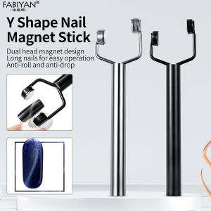 Nail Art Magnet Cat Eye Nail Design Tool Double ended Y Shape Cat Eye UV Gel Polish Snowlight Glitter Effect Tools Manicure Design Tool