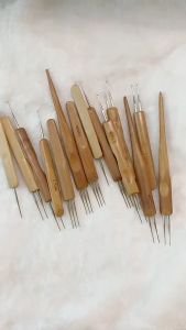u2y7 2 Pcs/Lot Wool Weaving Bamboo Knitting Needle Single-end For Sweater Crochet Hook Scarf DIY Handmade Tools 2.5-11mm Multiple Size
