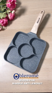 Frypan Wajan Goreng Anti Lengket Marble Granite Panci Wajan Telur Pancake Panci Masak KTCmart OBLEROME