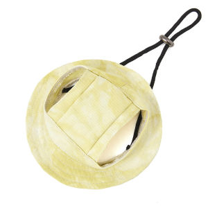 Dog Cotton Sun Hat With Ear Holes Round Brim Puppy Kitten Bucket Hat Outdoor Sun Protection Pet Caps for Small Medium Cat Dogs