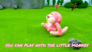 Monkey Rolling Mainan Bayi Belajar Jalan Monyet Jungkir Balik Berputar Bisa Perintah Suara & Lampu