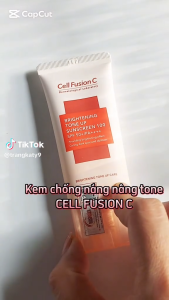[TRẮNG HỒNG TỰ NHIÊN] Kem Chống Nắng Cell Fusion C Nâng Tông Da Tuýp 50ml SPF50+/ PA ++++ (Hàng Chính Hãng - Mẫu MỚI)
