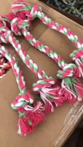 Đồ chơi cho chó gặm sạch răng dây thừng bện thắt nút 2 đầu (mẫu mới)- Love Pets Shop