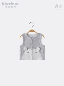 Kordear เด็กทารก เสื้อกั๊ก ฤดูใบไม้ผลิ ฤดูใบไม้ร่วง แขนกุด ทารกแรกเกิดชายหญิง ผ้าฝ้าย สไตล์ลำลอง ปิดปุ่มเดียว เสื้อกั๊ก