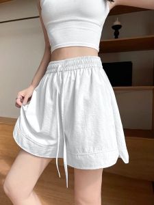 WANGGONGZHU | High Waist Ice Silk Casual Yamamoto Shorts Women Summer New Large Size Loose Five Sports Pants Meat Conceal Slimming