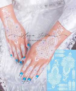 HENNA INSTAN PUTIH J1125AAA // FREE GLITER MANIK