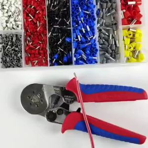 Mini Crimping Pliers Set for Tubular Terminals HSC8 6-6 F Anti Slip Handle Wire Ferrule Terminal Pliers Household Manual Tools